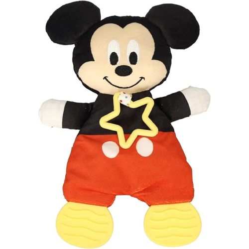 Kids Preferred Disney Baby Mickey Mouse Plush and Sensory Crinkle Teether Toys for Newborn Baby Boys and Girls 10 inches