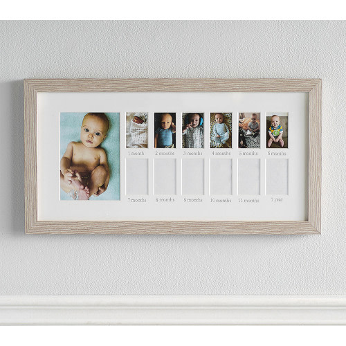 Vintage Wood First Year Frame (11.5" x 22")