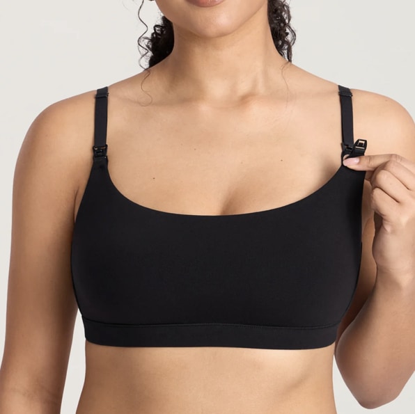 Cotton Scoop Neck Nursing Bralette