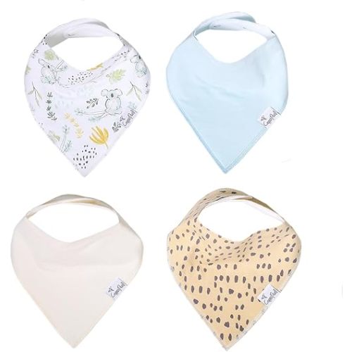 Copper Pearl Baby Bandana Drool Bibs for Drooling and Teething 4 Pack Gift Set Aussie