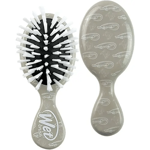 Wet Brush Hair Brush Detangler- Baby Brush Detangling Knots Snag-Free, Anti-Static Brush Intelliflex Bristles No Pain Split-Ends & Hair Breakage, Alligator Print, Ash,Standard