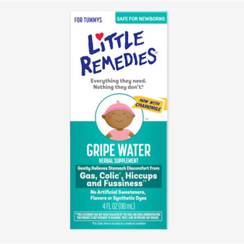 Little Remedies Gripe Water-No Alcohol, Sodium Bicarbonate, Artificial Color & Gluten Free-Safe for Newborns, 4 Fl. Oz (Pack of 1)