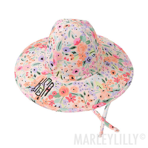 Monogrammed Baby Sun Hat