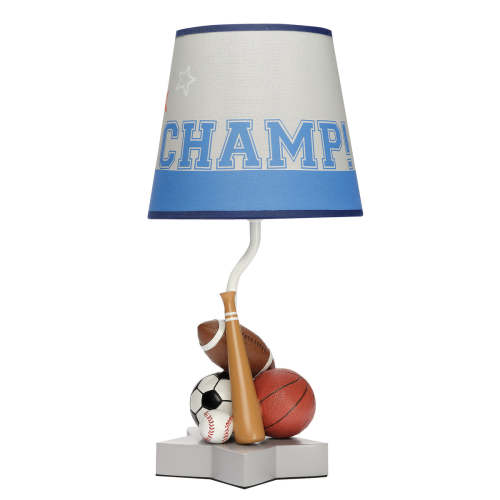 Baby Sports Lamp with Shade & Bulb - Football/Basketball/Baseball
– Lambs & Ivy