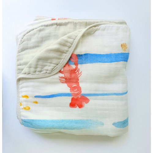 Lobster Muslin Blanket — emmy+olly