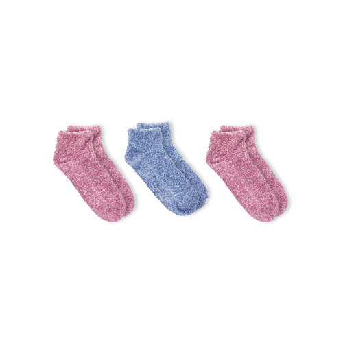 Dr. Scholl's Women's Soothing Spa Low Cut Gripper Socks 3 Pack, Lavender Vitamin E Infused, Fits Shoe Sizes 4-10
