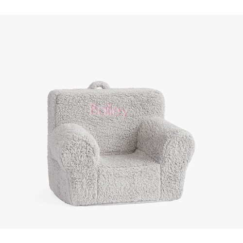 Anywhere Chair®, Gray Cozy Sherpa | Pottery Barn Kids