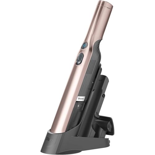 Shark WV201RGBRN WANDVAC Cordless Hand Vac, Lightweight and Portable at 1.4 lbs. with Powerful Suction, Charging Dock, One-Touch Empty for Car & Home, Rose Gold