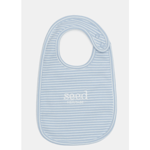 Core Logo Dribble Bib | Blue Stripe | Seed Heritage