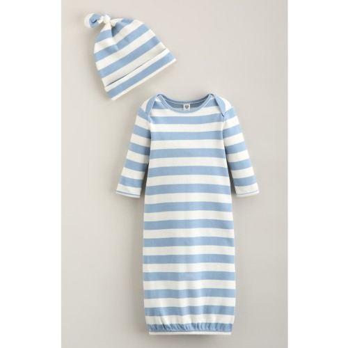 Baby Layette Gown and Hat Set