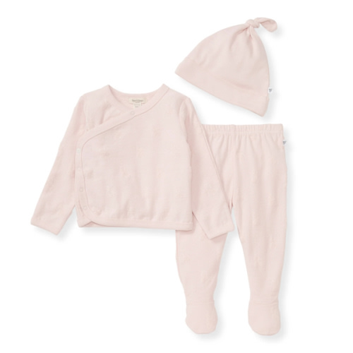 Organic Raised Terry Bee Take Me Home 3 Piece Set - Ranunculus – Burt's Bees Baby