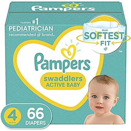 Pampers Swaddlers Active Baby Diaper Size 4 66 Count