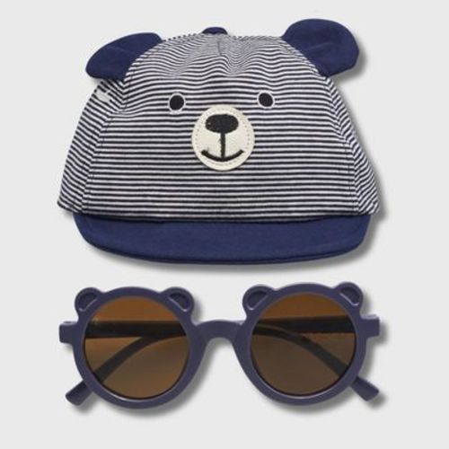 Wander & Dream Infant Bear Hat & Sunglasses Set for Boys & Girls (Infants) in Pink