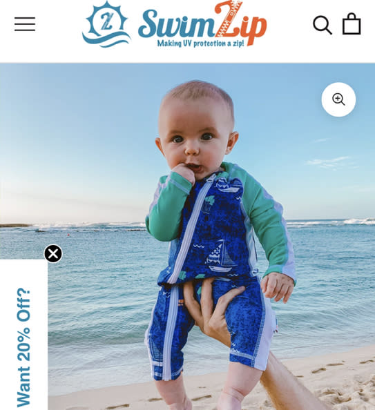 Sunsuit - Long Sleeve Romper Swimsuit | "Captain Kid"