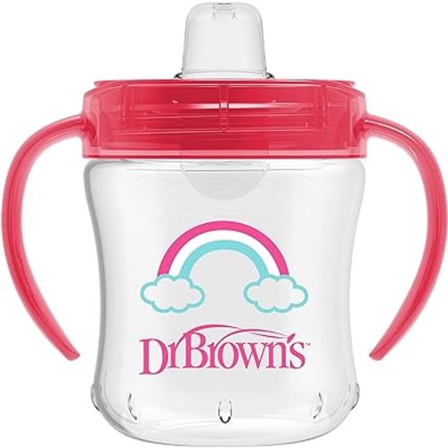 Dr. Brown's Transition Sippy Cup with Soft Spout - Pink - 6oz - 6m+