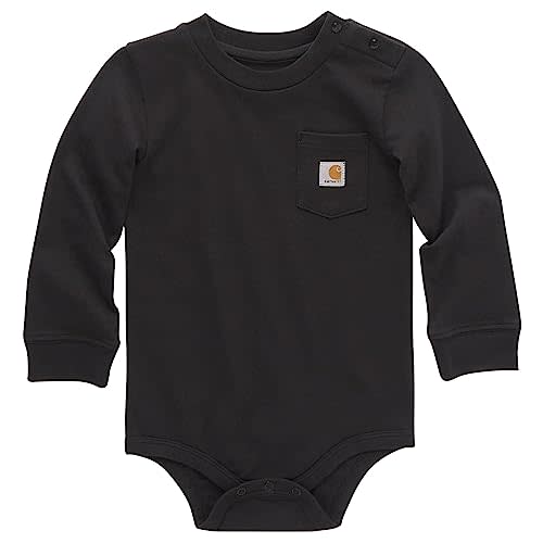 Carhartt Unisex Baby Long-Sleeve Pocket Bodysuit