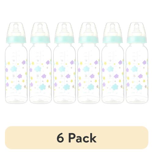 (6 pack) Parent's Choice Standard Neck Bottle, 9 fl oz, Newborn 0+ Months, Neutral, 1 Pack