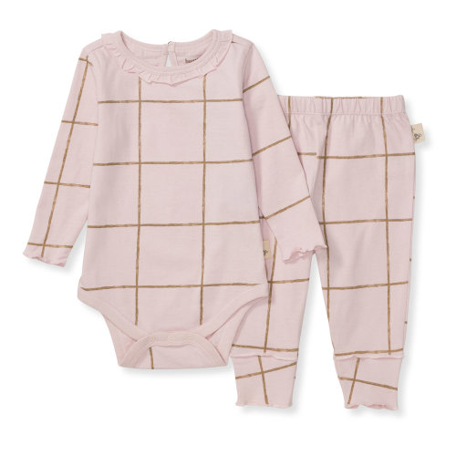 Burt's Bees Baby Organic Cotton Baby Girl Bodysuit & Pant Set, Sizes Newborn - 6/9 Months