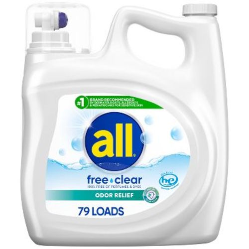 All Ultra Free Clear Odor Relief He Liquid Laundry Detergent - 141oz