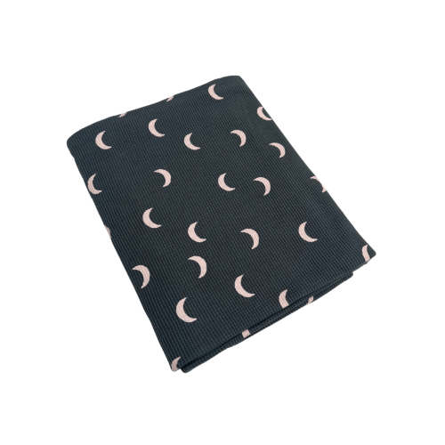 Organic Cotton Waffle Swaddle Blanket, Moon