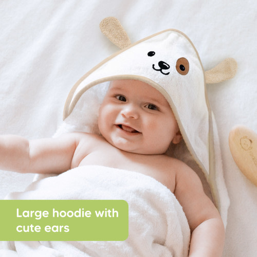KeaBabies Cuddle Hooded Towel - Dog