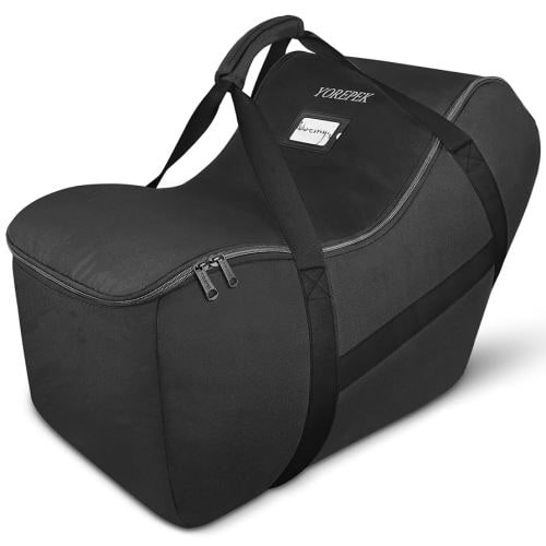 YOREPEK Infant Car Seat Travel Bag Compatible with Nuna Pipa Car Seat and Base, Fits for Doona Car Seat without Base, Padded Carseat Cover for Airplane Travel, Car Seat Bags for Air Travel, All Black