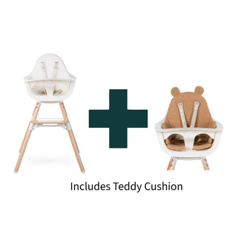 Evolu ONE.80° High Chair + Cushion - Teddy Bundle