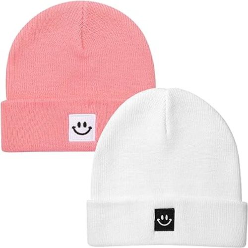 Paladoo 2Pack Baby Beanie Knit Toddler Hat for Girls Boys 0-8 Years