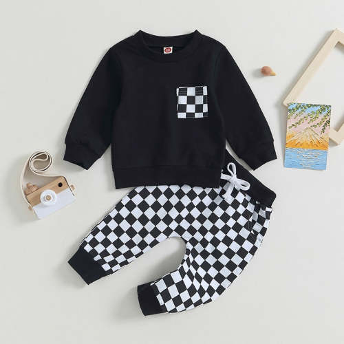 RACER Checkered Outfit - Hazel & Bo