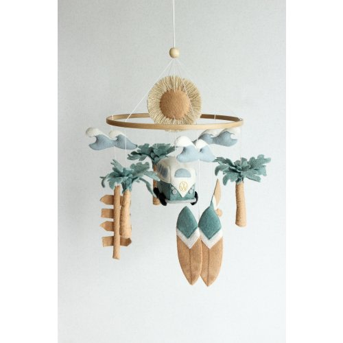 Surf baby mobile, beach baby mobile, ocean baby mobile