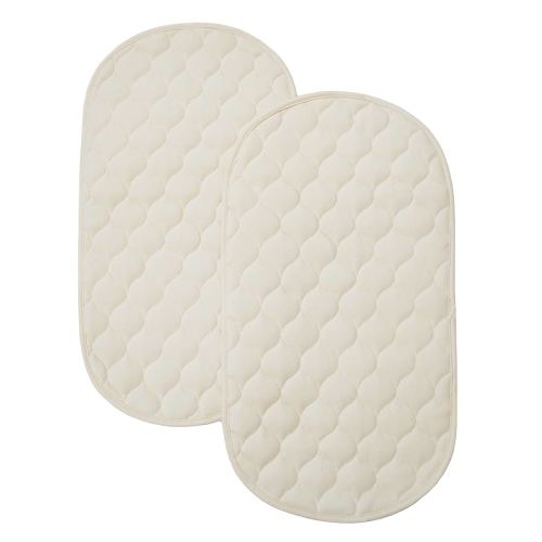 American Baby Company 2 Pack Waterproof Quilted Playard Changing Table Protector Pads Made with Organic Cotton Top Layer, 23" x 12"