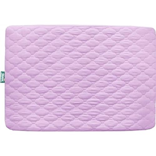 Biloban Waterproof Sheet for Pack n Play Quilted, Playard Sheet Protector 39inch X 27inch fits for Baby Foldable and Playard Mattress, Portable Mini Crib, Lavender