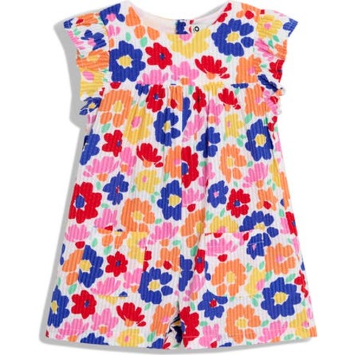 Bright Floral Romper, 6-12M