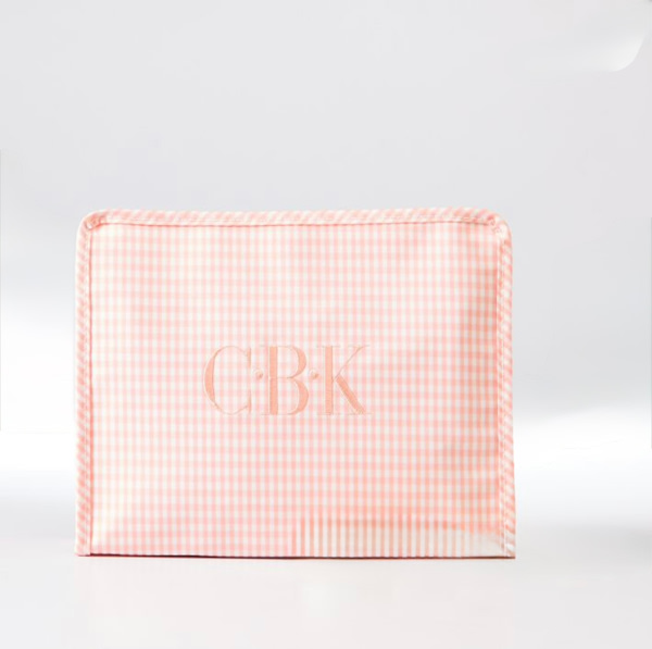 Mark &Graham Riley Patterned Pouch- Monogram “CJG”