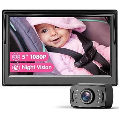 Itomoro Baby Car Camera with 5''HD Display, Car Camera for Baby with Night Vision Function Baby Backseat Camera to Observe The Baby's Movements at Every Moment…