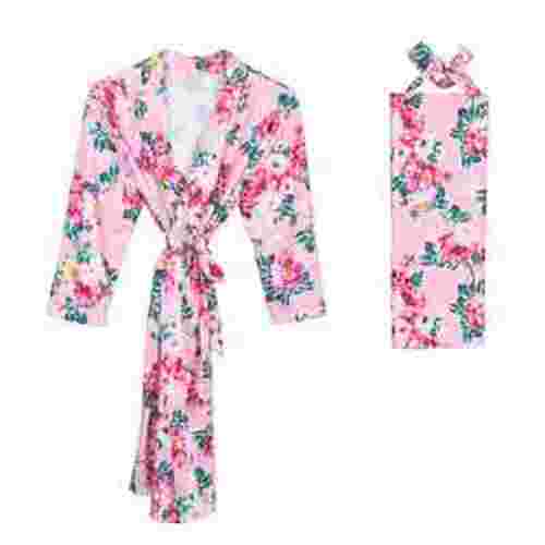 Odeerbi Pajamas for Women 2025 Maternity Pajamas Robe Matching Baby Set Labor Delivery Robe Swaddle Set S/ M