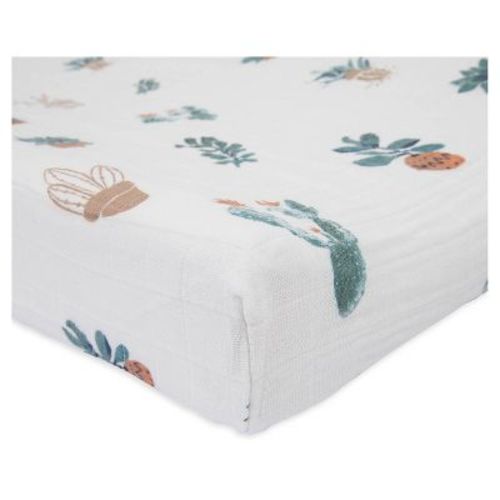Little Unicorn Cotton Muslin Changing Pad Cover - Pressed Petals