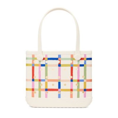 Bogg Bag Baby Tote Bag - Red White & Plaid