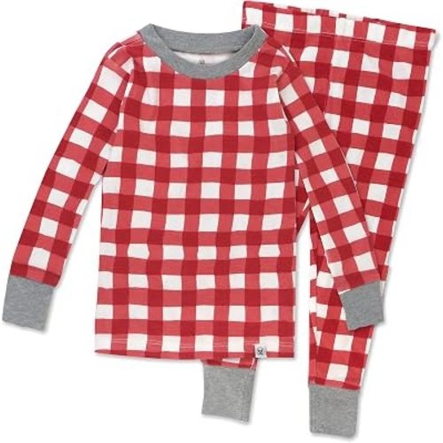 HonestBaby Family Matching Holiday Pajamas 100% Organic Cotton for Men, Women, Kids, Toddlers, Baby Boys, Girls, Unisex, Pets