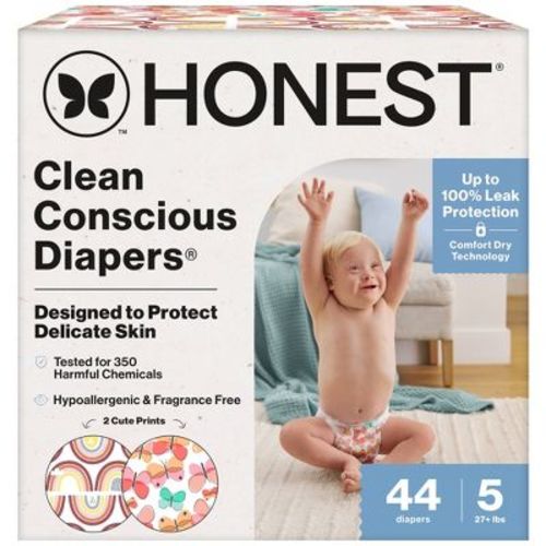 The Honest Company Clean Conscious Disposable Diapers - Above It All & Barnyard Babies - Size 1 - 78ct