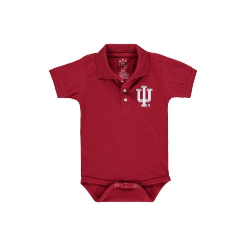 Infant Crimson Indiana Hoosiers Polo Bodysuit, 6 M