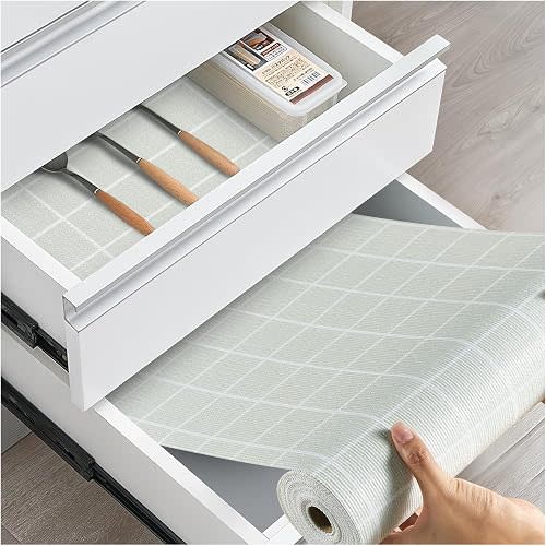 Drawer and Shelf Liner for Kitchen Cabinets, 12IN X 10FT