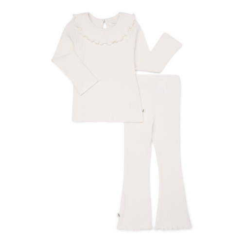 Toddler Girl Rib T-Shirt & Leggings Set - Organic Cotton