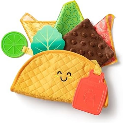Melissa & Doug Multi-Sensory Soft Taco Fill & Spill Infant Toys For Babies, Baby Toys For Ages 6 Months And Older