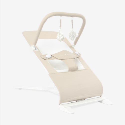 Baby Delight Alpine Deluxe Portable Bouncer, Infant, 0-6 Months, 100% GOTS Certified Cotton Fabrics, Organic Oat