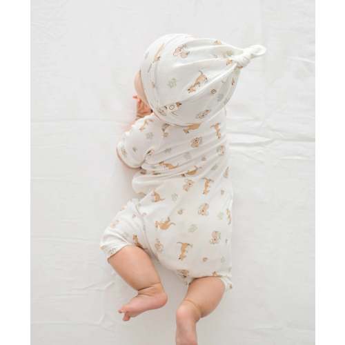 Bamboo Zip Romper - Kangaroo & Koala