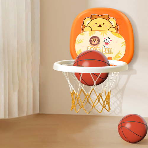 FloHua Christmas Toy Gifts Indoor Hanging Basketball Hoop For Babies 1 2 3 Years Old Baby Basketball Stand For Home Use Ball Toy For Boys Educational Toys