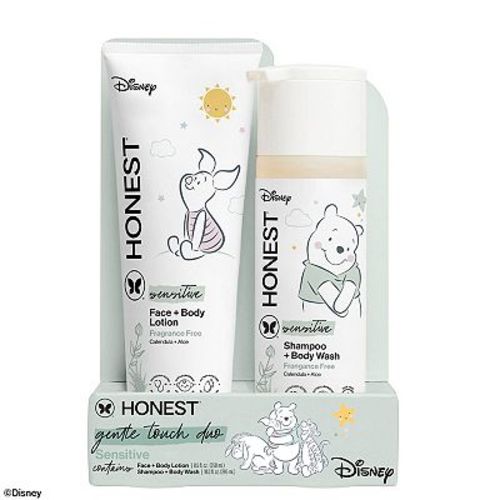 The Honest Company Disney's Winnie the Pooh Shampoo & Body Wash + Face & Body Lotion Sensitive Duo