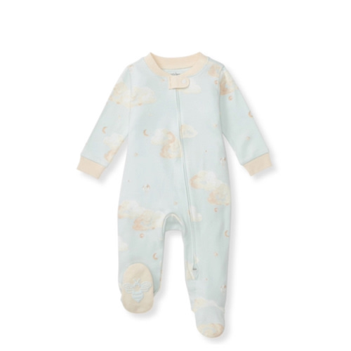 Good Night Sky Organic Cotton Sleep and Play Limestone