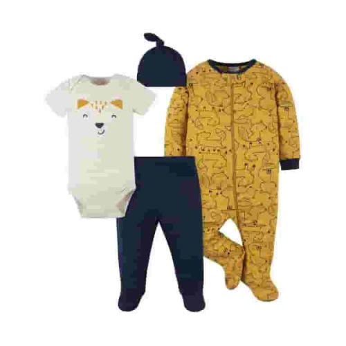 Gerber Baby Boy 4-Piece Outfit Set, Sizes Preemie - 6/9 Months
